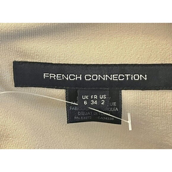 *New French Connection Lolostretch color block dress Bodycon Pencil US2 FR34 UK6 - Picture 4 of 8